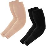 Newbyinn Arm Sleeves for Men Women, Cooling Sleeves to Cover Tattoo Arm, UV Sun Protection, Mid Compression, Tattoo Cover Up, Gaming Sleeve