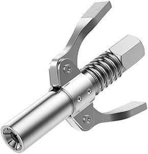 FACITE Grease Gun Coupler Grease Gun Tip Quick Lock and Release Lube Grease Gun Fittings Grease Nozzle Coupler Upgraded to 12000 Psi,Compatible with All Grease Guns 1/8" Npt