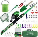 WIDDEN Kids Fishing Pole, Portable 