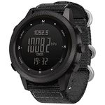 NORTH EDGE APACHE-46 Digital Sports Watches for Men Military Watches with Compass Temperature Steps Tracker Sport Tactical Survival Watches, APACHE-46,