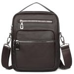 VOLGANIK ROCK Shoulder Bag Mens PU Leather Man Bags for Men Soft Messenger Bag Travel Cross Body Bag Men Business Man Bag Multi Function Chest Bag Sling Bag Mens Daily Use Gift for Men