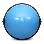 Bosu Multi Functional Original Home Gym 26 Inch Full Body Balance Strength Trainer Ball Equipment with Guided Workouts and Pump, Blue