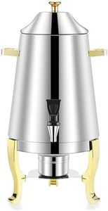 3.5 Gallon Hot/Cold Beverage Dispenser, Stainless Steel Coffee Urn Chafer, 13L Hot Chocolate Dispenser, Tea Water Urn for Parties Commercial Use