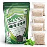 Rat & Mouse Repellent Sachets 5 Pack Effective Mouse Repellent for Home & Outdoor Use - Mice Repellent Infused with Peppermint Oil - Natural Rat Repellent for Indoor and Outdoor- Rat Deterrent Sachets