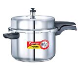 Prestige Deluxe Alpha Stainless Steel Outer Lid Pressure Cooker, 8 Litres, Silver, 8 Liter