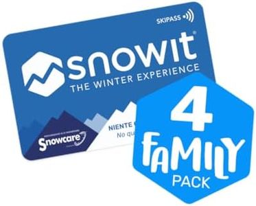 Snowitcard Family Pack - 4 Ski Card per Lo Skipass Online