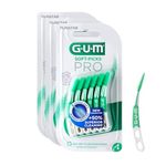 GUM Soft-Picks PRO interdental Cleaners | Curved Shape for Easy Access to Hard-to-Reach Areas | Gentle Action for Sensitive Gums ([L - 3x60])