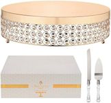 16'' Gold Cake Stand with Stainless