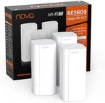 Tenda WiFi 7 Mesh System BE3600 – Dual Band Mesh WiFi System for Home, Covers Up to 6,600 Sq. Ft., Mesh Network with 1×2.5G, 2×1G Ports, Supports 160+ Devices, MLO, VPN, 4K QAM, ME3 Pro (3-Pack)