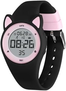 Timever Kids Digital Watch for Girls Boys, Kids Watch with Fitness Tracker, Pedometer, Alarm Clocks, Stopwatch, No App Needed & Waterproof Girls Watch, Gift for Teens Girls Boys Ages 5-14