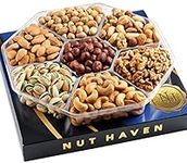Holiday Nuts Gift Basket - Assortment Of Roasted Salted Gourmet Nuts - Assorted Food Gift Box for Christmas, Thanksgiving, Fathers Day, Mothers Day, Sympathy, Family, Men & Women