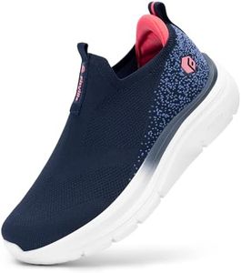 FitVille Extra Wide Walking Shoes Women Slip On Sneakers with Memory Foam Comfort Lightweight Breathable Slip in Sneaker for Bunions Plantar Fasciitis 11 Extra Wide