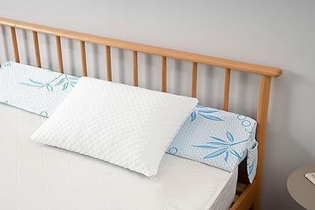 Okao Home Goods Bed Wedge Pillow, Headboard Pillow Wedge, Bed Gap Filler Close The Gap (0-6"), Between Headboard and Mattress, Memory Foam Bed Wedge with Removable Washable Cover King Size