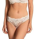 Le Mystere Women's Lace Allure Panty Bikini Style Underwear - Moderate Coverage, Soft Shell, X-Large