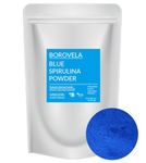 Blue Spirulina Powder Vibrant Blue Food Colouring for Kid Friendly Smoothies Drinks Baking Ice Cream 30 Servings 30g bag