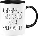 Ohhhhh This Calls for A Spreadsheet Mug Unique Gift Mugs for Accountant Boss, Engineer Office Coworker,Employee CPA, Tax Pre, CPA Gifts Mugs Accounting Student Mug Funny Excel Ceramic Mug 11 Oz