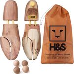 H&S Cedar Wood Shoe Stretcher - Cedar Shoe Tree for Men and Women - Shoes Stretchers - Womens or Mens Shoes - Wooden Boot or Leather Shoe-Stretcher Shaper - Shape Your Footwear