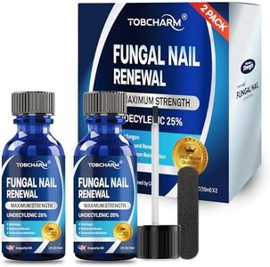 Toenail Fungus Treatment Extra Strength with 25% Undecylenic Acid & Tea Tree Oil, Nail Fungus Treatment for Toenail & Fingernails, Antifungal Nail Treatment for Damaged Nails and Thick Toenails- 2Pcs