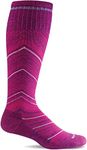 Sockwell Women's Full Flattery Moderate Graduated Compression Sock, Violet 3 - M/L, Violet 3, Medium-Large