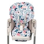 Nuby High Chair Cover Protecting from Spills and Crumbs, Water Resistant, Floral Print