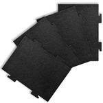 Aolleteau 4 Pack Activated Charcoal Air Filters Compatible with Whirlpool Over-The-Range Microwaves, for Over The Range Microwave Hood Models YKMLS311, YWML55011, WML75011