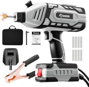 Saker Portable 110V ARC Welder, 40 Rods, 5-Level IGBT, Grey