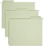 Smead Erasable FasTab Hanging File Folder, 1/3-Cut Built-in Tab, Letter Size, Moss, 20 per Box (64032)