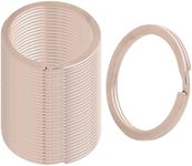 30 Pcs Flat Key Rings - 1.18” (30mm) Split Rings for Keys, DIY Crafts, Jewelry Making, Dog Tags - Silver
