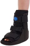 Short Air walker cam Fracture Boot - Low Profile For Soft Tissue Injuries, Ankle or Foot Fracture, Sprained Ankle, & Injury Protection and Stabilization Fracture Boot (L)