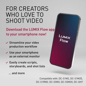 Panasonic LUMIX S5IIX Full Frame Mirrorless Camera with 50mm F1.8 Lens – 4K/6K Video, Flip Screen, Wi-Fi, Black