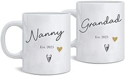 Nanny and Grandad Mug Set 2023 Nann