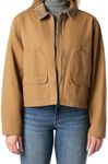 Levi Strauss Signature Gold Women's Zip Utility Jacket, (New) Khaki Fields, XX-Large