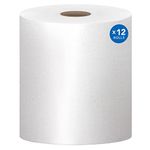 Scott High Capacity Hard Roll Paper Towels (01000), White, 12 Paper Towel Rolls/Case, 1, 000'/Roll, 12, 000'/Case