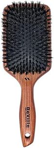 Spornette Deville Boar Bristle Hair Brush (#344) - Wooden Handle With Cushion Paddle And Boar Hair For Smoothing And Brushing Out Fine, Straight, And Normal Hair - For Men, Women, And Kids