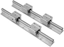 Walfront Linear Track and Bearings, 2 x SBR12 300 mm Linear Guide Rail with Linear Slide Axis + 4 x SBR12UU Bearing Slide Block 12 mm