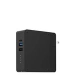 Mophie 401102474 Powerstation Hub - Portable Battery Hub with Foldable Ac Power Prongs - Compatible with Qi-Enabled Devices, Smartphones, Tablets, and Other USB Devices - Black