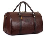 The Clownfish Faux Leather 27 Cms Travel Duffle(TCFDBFL-R34LCHO1_Brown)