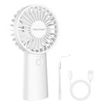 TECKNET Handheld Fan Rechargeable, 4000mAh Portable Fan with LED Battery Indicator, 5 Speeds & 16H Working Time, Small USB Fan Personal Hand Fan for Home Office Outdoor Travel
