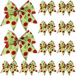 Jetec 12 Pcs Red Green Christmas Bo