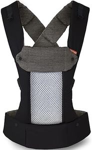 Beco 8 Hybrid Baby Body Carrier - Newborn to Toddler - Backpack & Front Carrier with Adjustable Seat - Ergonomic Holder 7-45 lbs (Cool Black)
