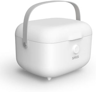 SANSI UV Light Sanitizer,15W LED UV Box Sanitizer, 5.1L Large Capacity, 5 Minute 360° Light Coverage, One Touch Auto Shutoff, for Baby Bottles, Earbuds & Watch Bands, 10000 Hour Lifespan