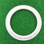 MAZEL Golf Putting Cup/Ring for Training Aid Indoor & Outdoor All-Direction Golf Practice Hole Golf Putting Accuracy Trainer (White Ring)