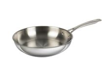 Kuhn Rikon Allround Oven-Safe Induction Uncoated Frying Pan, 20 cm, Stainless Steel, Silver