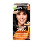 Garnier Belle Color Permanent Hair Dye, 11 Very Intense Black, 100% Grey Coverage, Enriched with Argan Oil and Wheat Germ Oils - 1 Application, Packaging may vary