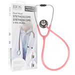 BIOS Diagnostics Premium Dual Head Stethoscope in Pink, for Doctors, Nurses, Students, Home Health, Lightweight, Clinical, First Aid
