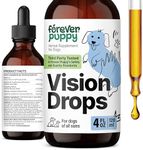 Forever Puppy Vision Supplement for Dogs - Eye Tincture for All Breeds & Sizes - Eye Supplements for Dogs w/Bilberry & Eyebright Herb - Liquid Vitamins and Supplements for Eye Care and Vision - 4 oz