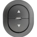 IdeaEuropa Oval 2 Button Power Switch Side Hand Control with USB