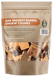 Green Olive Firewood - Wood Chunks for smoking, 5L - bbq wood chunks Ideal for use In BBQ's or Smokers - Flavoured large smoking chips, for smoking meat, fish and even vegetables - Whiskey