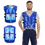 Cooling Vest With Ice Packs for Men Women - Ice Reflective Vest Cool Jacket for Working in the Hot Weather