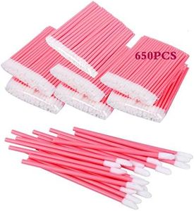 650PCS Disposable Lip Gloss Applicators Make Up Brush Lipstick Wands Makeup Applicators Brushes Applicator Tool Makeup Beauty Tool Kits Disposable Lip Brushes Tool Kits Pink